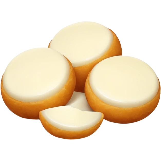Mozzarella cheese balls emoji