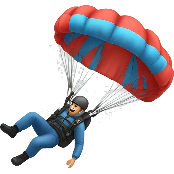 A man Parachuting  emoji