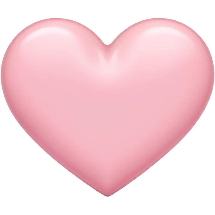 pastel pink heart emoji