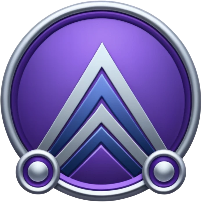 Landmark icon above the map. Colors: dark purple, dark blue, black, silver. emoji