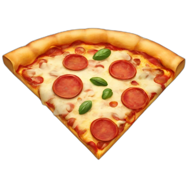 Happy pizza emoji