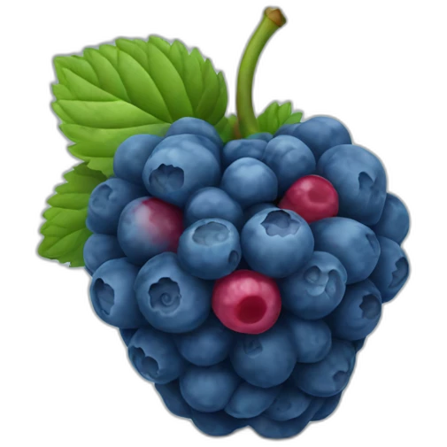 blue rasberry emoji