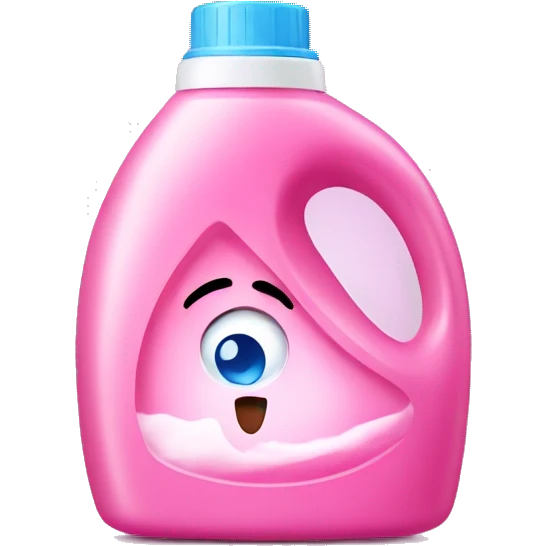 Pink laundry detergent emoji