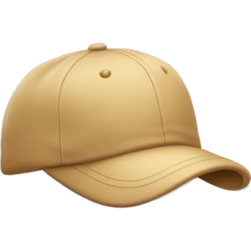 cap with a cloth on the side emoji