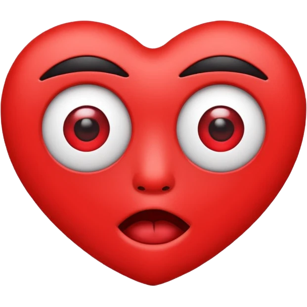 Red cross with eyes and mouth emoji