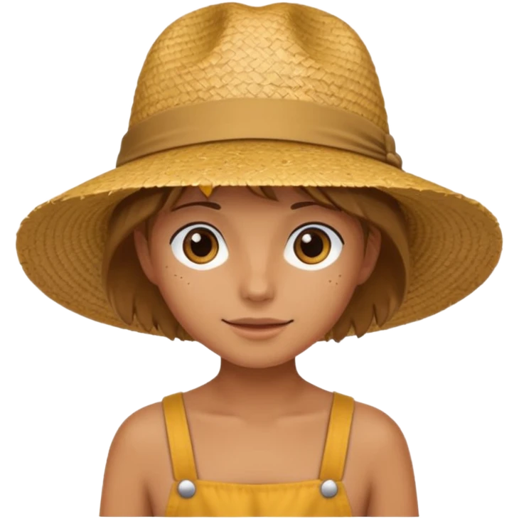 chapeau luffy one pièce  emoji