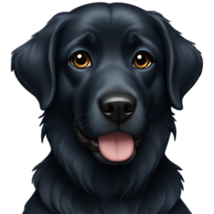 black-dog-with-saphire emoji