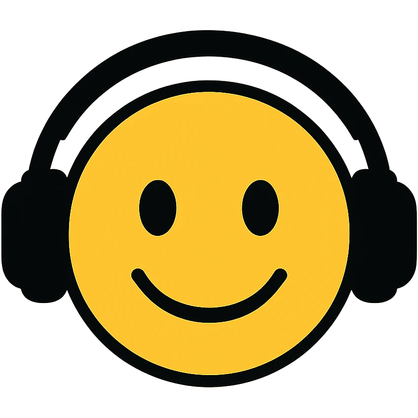 emoji with headphones emoji