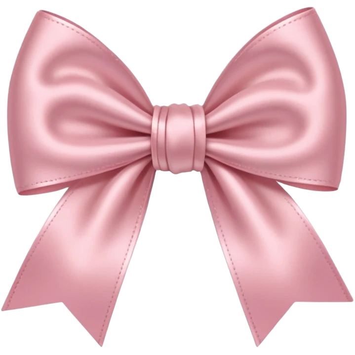 A cute light pink bow emoji