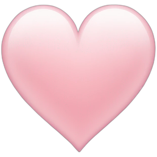 light pink heart emoji