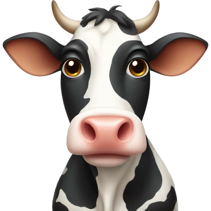 Cow in love emoji