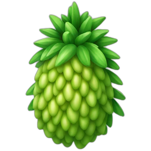 green pine fruit emoji