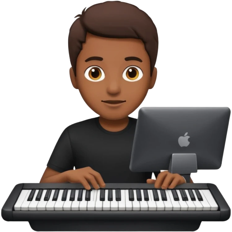 keyboardist at keyboard emoji
