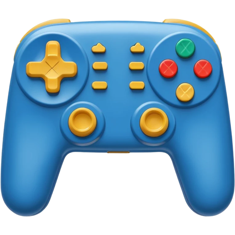blue video game controller emoji