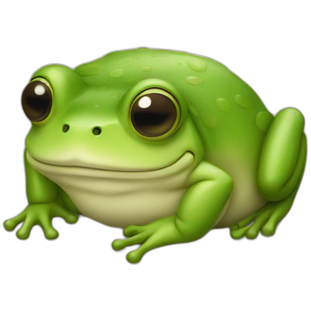 Frog-sleeping emoji