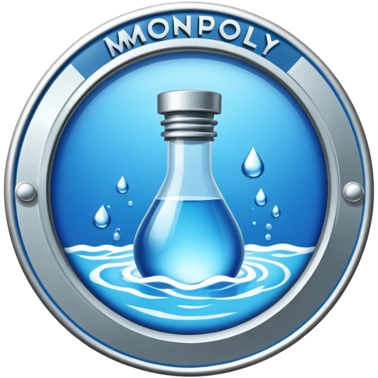 water works monopoly badge  emoji