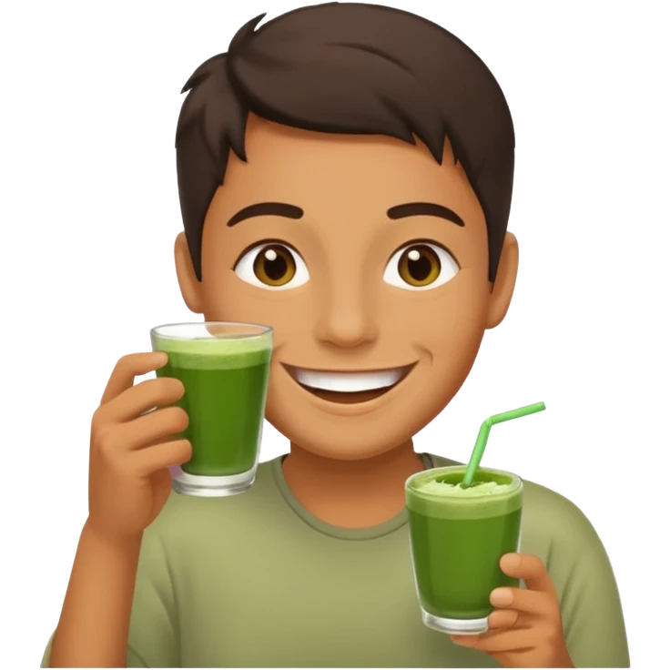 big smile with 67 and matcha emoji