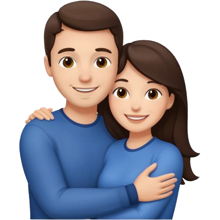 brunette white Couple emoji
