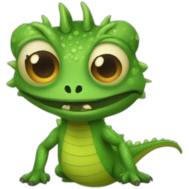 Lizard monster emoji