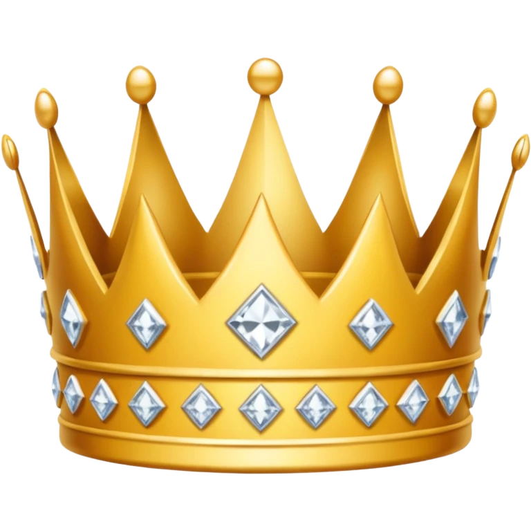 Princess crown with diamonds emoji