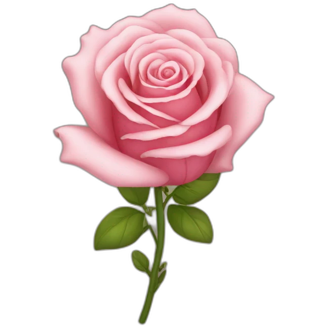 Fleur rose emoji