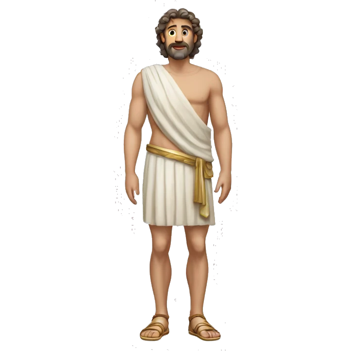 Ancient greece man full body emoji