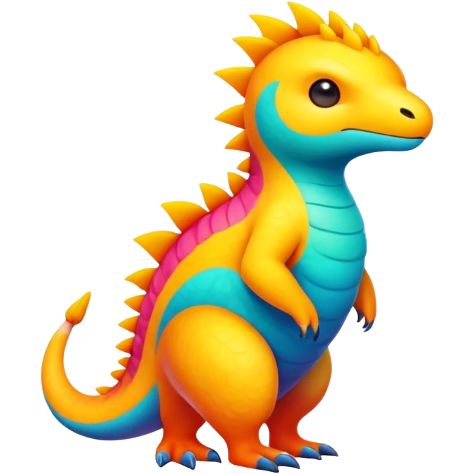 modern colorful Fakémon-creature (full body) emoji