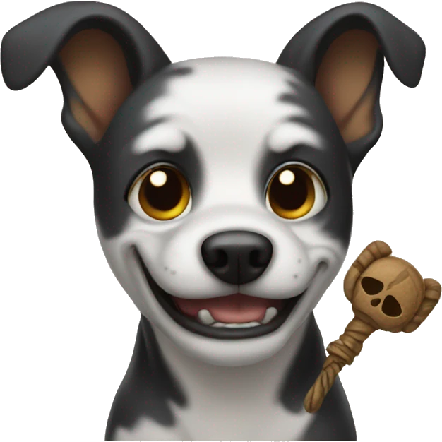 Dog with Voodoo  emoji