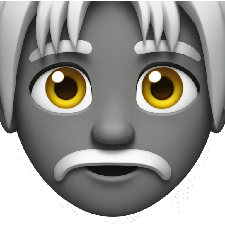 Perra gris con ojos grises emoji
