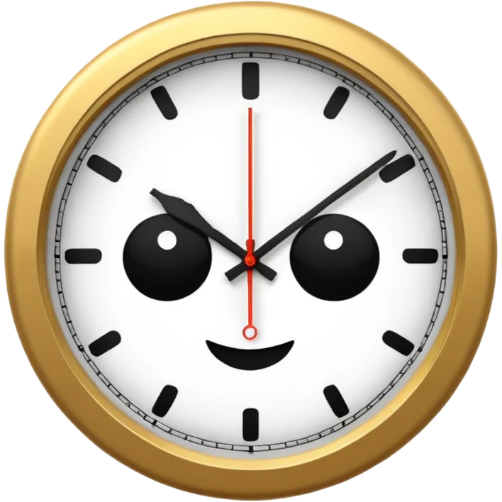 relogio de parede emoji