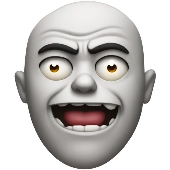 Mean face emoji