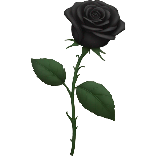 black rose emoji