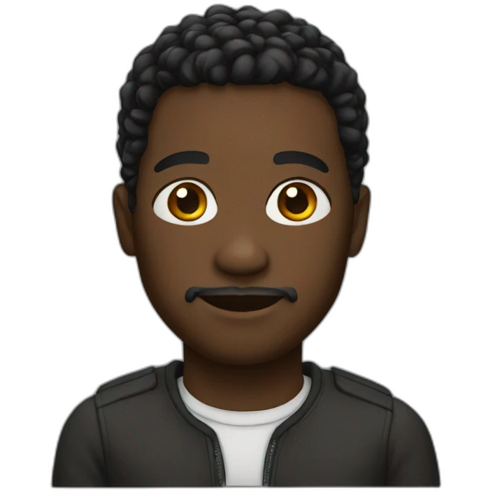 black man emoji