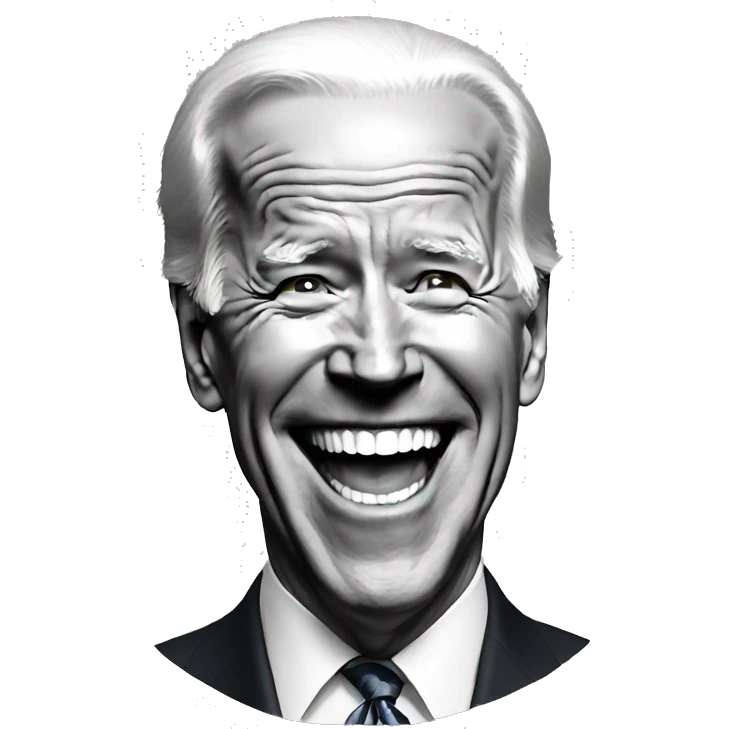 Joe Biden laughing emoji
