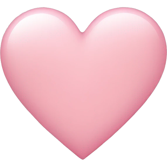 Light pink heart  emoji