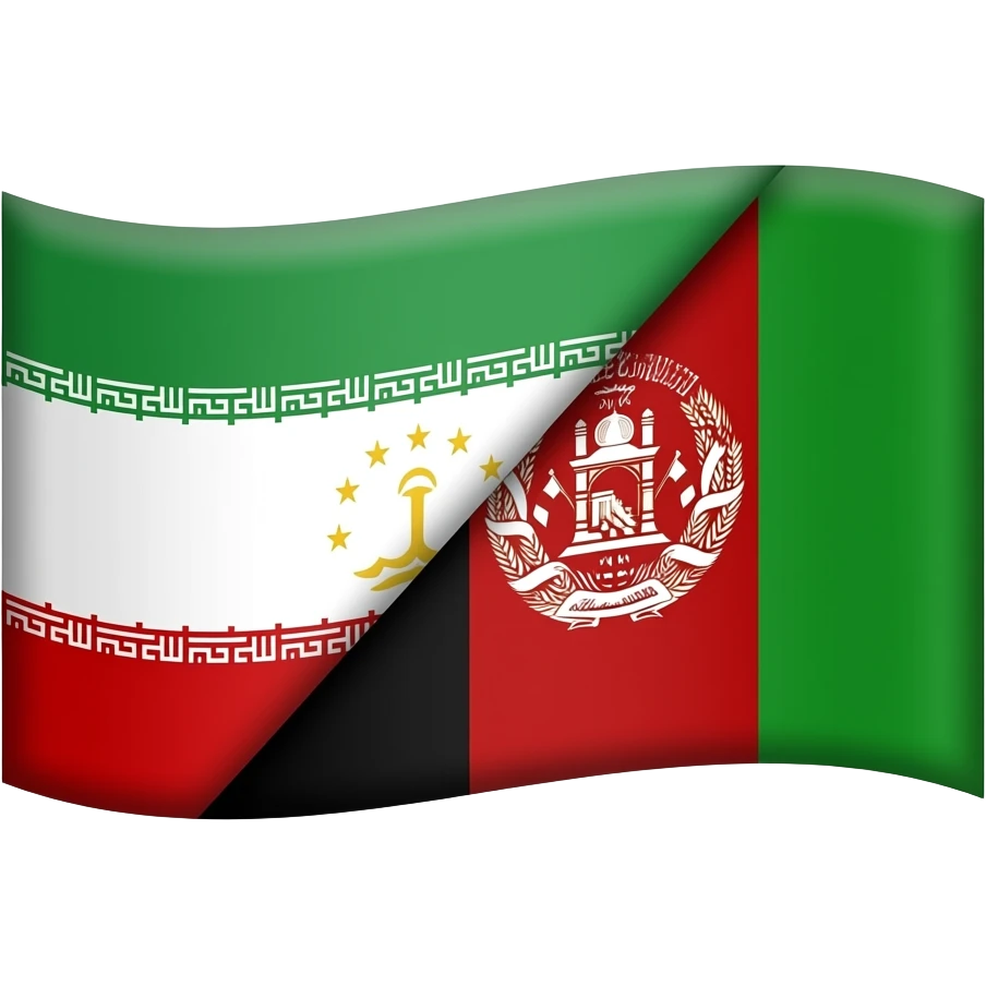🇮🇷🇹🇯🇦🇫combined into 1 flag emoji