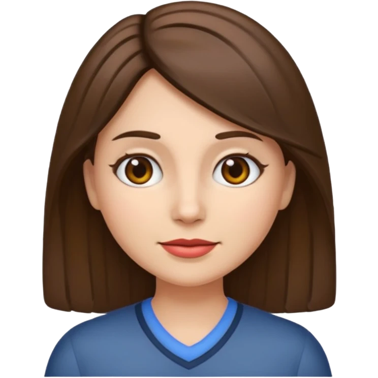 make me a woman emoji with brunette hair with some grey roots emoji