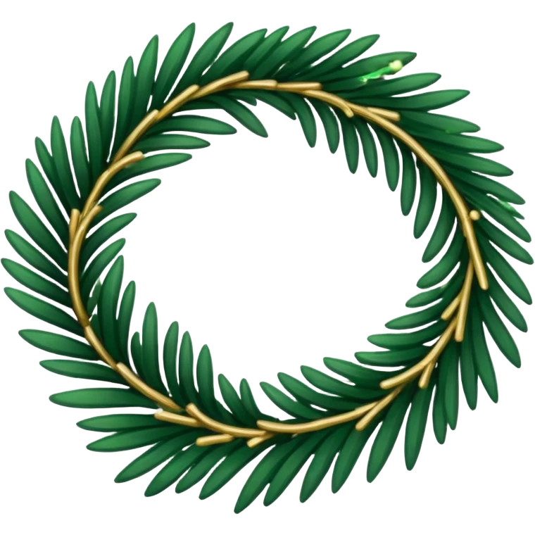 Holiday garland laying horizontally emoji