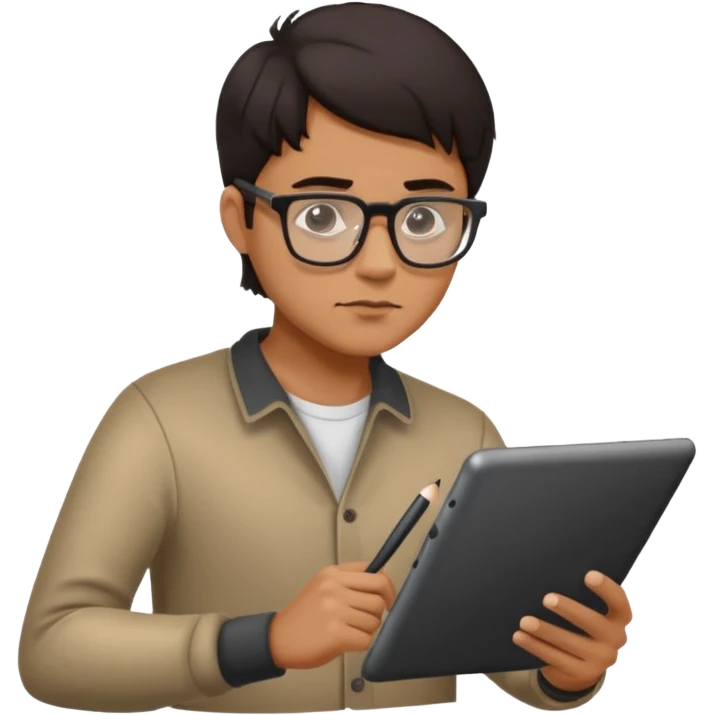 graphic designer drawing on a tablet emoji