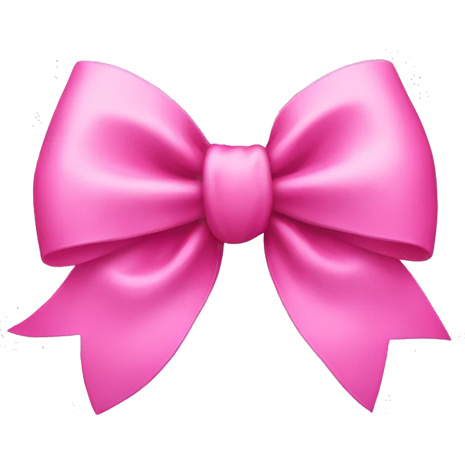 pink bow emoji