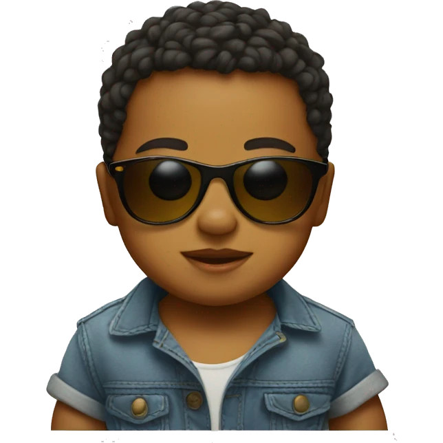 Baby in sunglasses  emoji