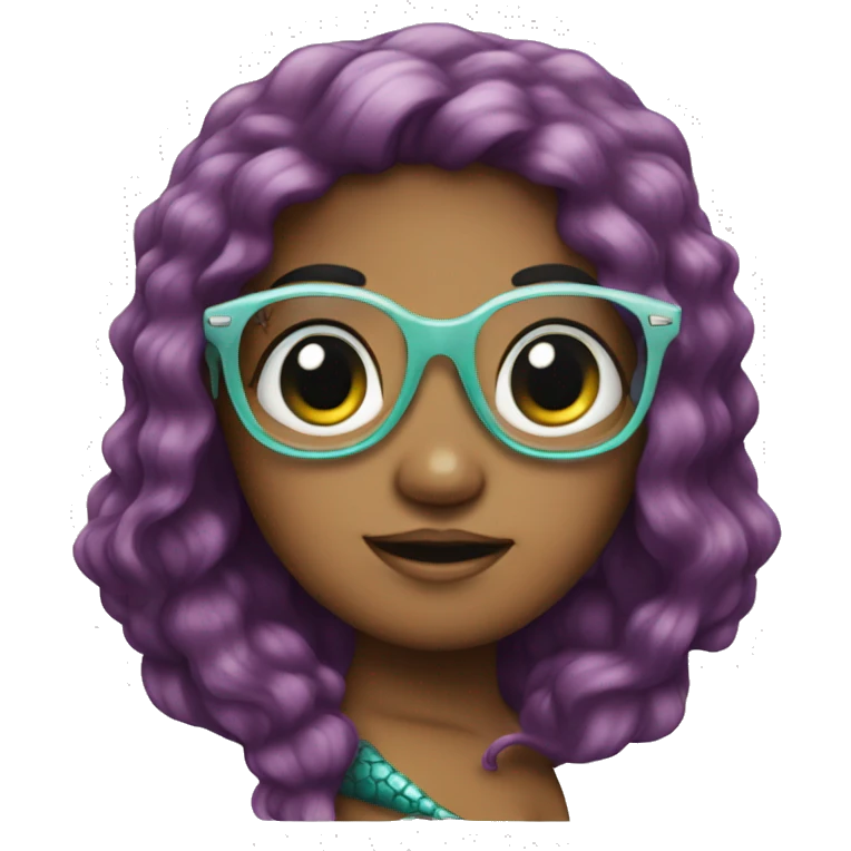 mermaid with glasses emoji