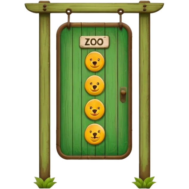 zoo entry board emoji