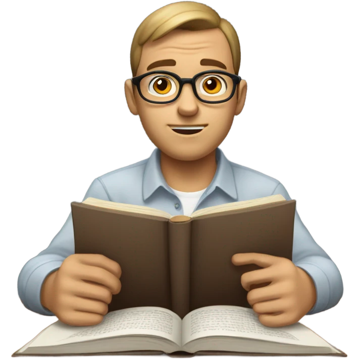 Smart person emoji