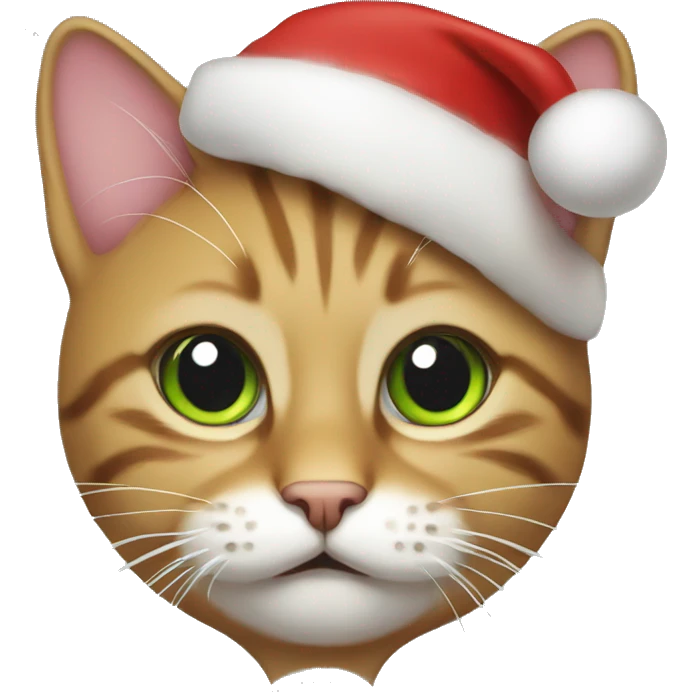 Christmas cat emoji