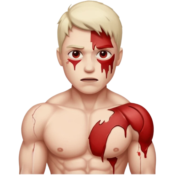 knee torn to the blood emoji