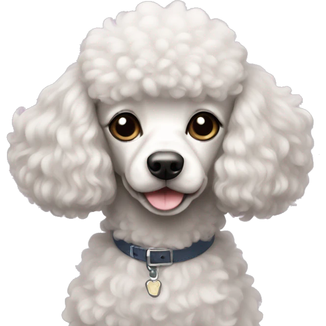 French poodle emoji