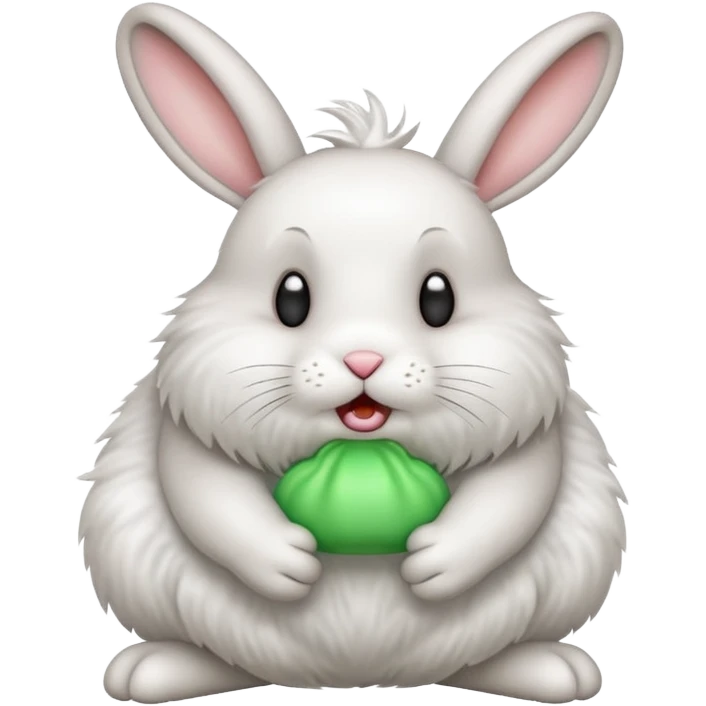 rabbit farting emoji