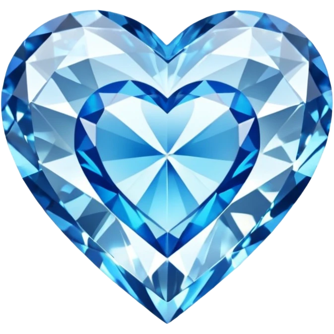 Diamond with blue heart inside
 emoji