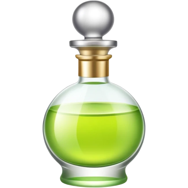 Lime green perfume  emoji